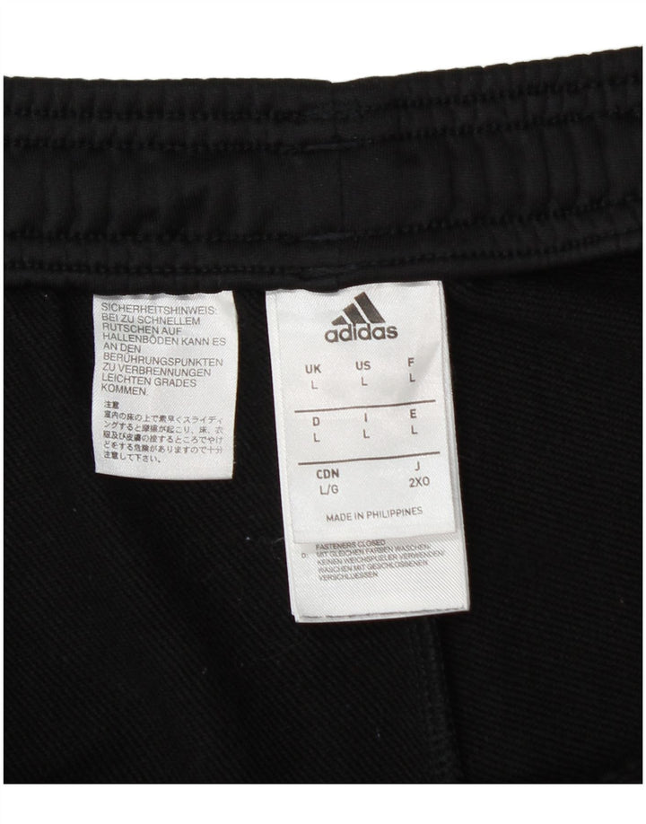ADIDAS Herren-Trainingshose, groß, aus schwarzem Polyester