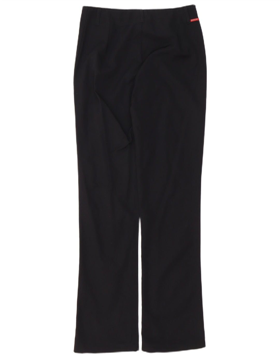 Replay Damen-Freizeithose, gerade, W28, L32, Schwarz, Polyamid