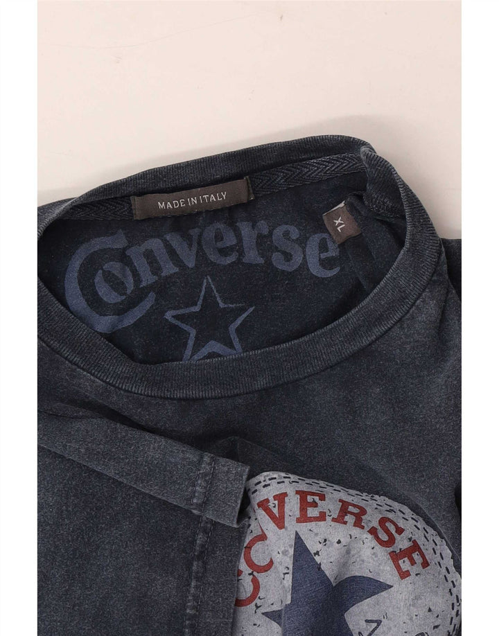 Converse Herren Chuck Taylor Graphic T-Shirt Top XL Blau