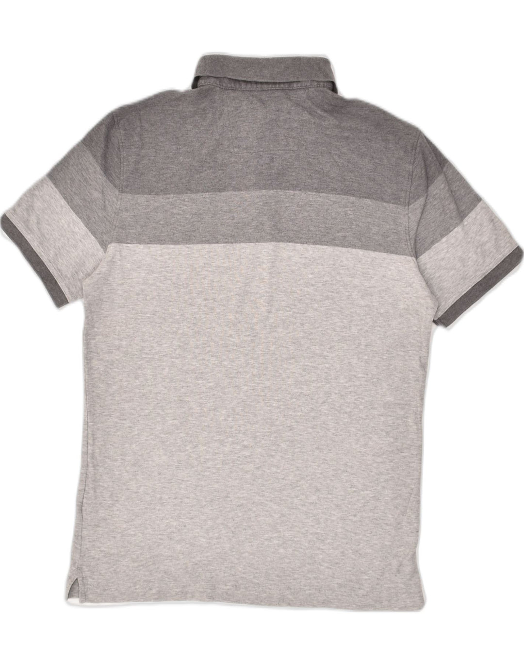 BANANA REPUBLIC Mens Polo Shirt Small Grey Colourblock Cotton | Vintage Banana Republic | Thrift | Second-Hand Banana Republic | Used Clothing | Messina Hembry 