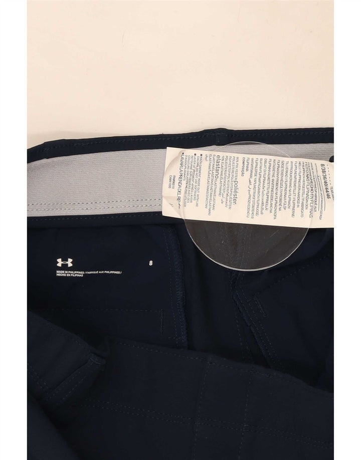 Under Armour Damen Chinoshorts US 8 Medium W28 Marineblau Polyester