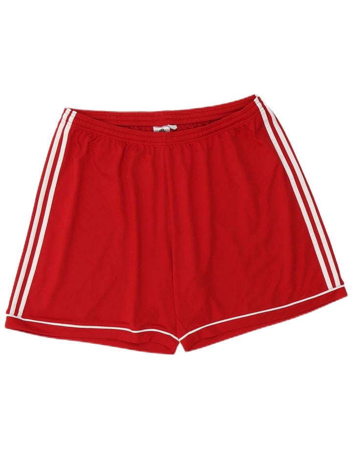 Adidas Herren Climalite Sport Shorts 2XL Rot Polyester