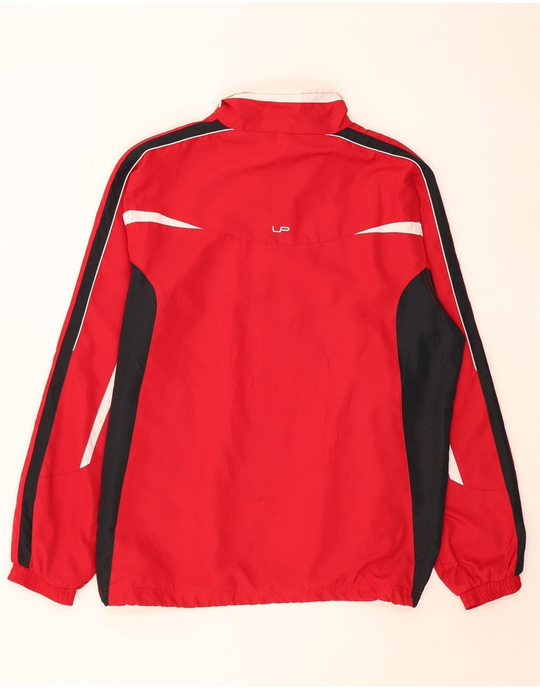 Linea Primero Herren-Trainingsanzug-Topjacke, großes rotes Farbblock-Polyester