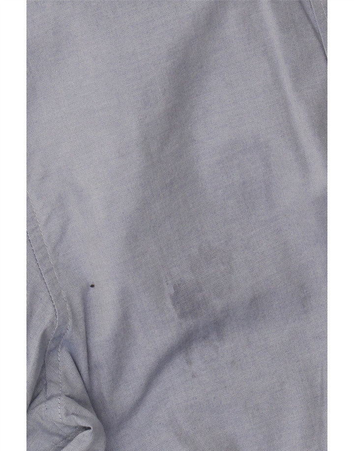 Armani Jeans Herren-Hemd mit individueller Passform, klein, blau, Colourblock-Baumwolle