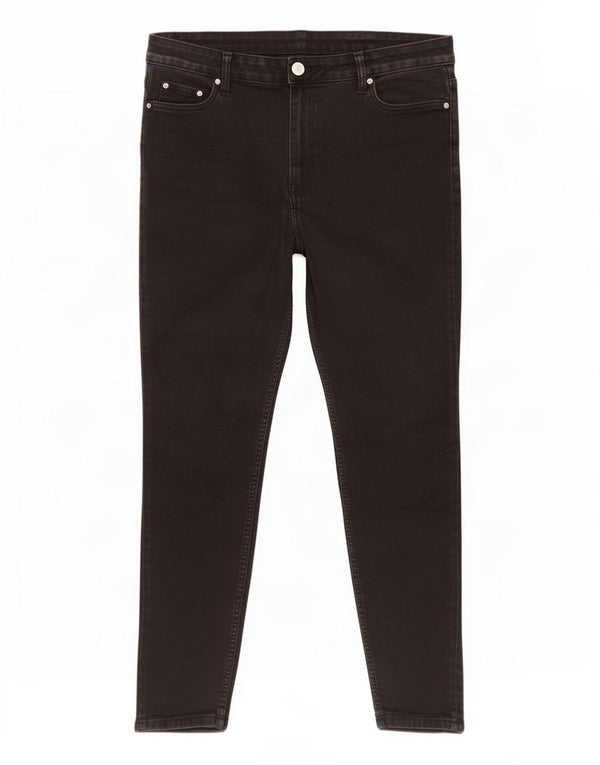 Marks & Spencer Damen The Ivy Skinny Jeans UK 18 XL W36 L28 Graue Baumwolle