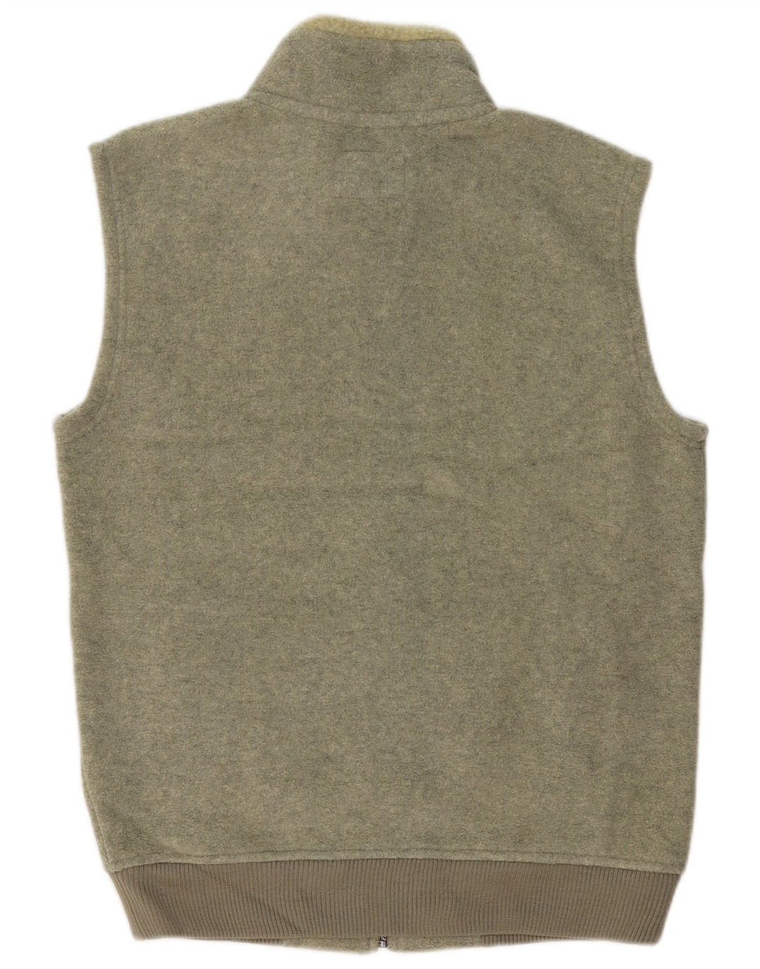 Marks & Spencer Herren-Trainingsanzug, ärmellos, Jacke, mittleres Khaki, Polyester