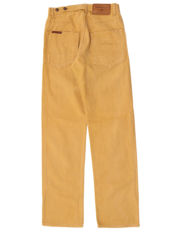 Gerade Freizeithose für Damen von Marlboro Classics, W29, L34, gelbe Baumwolle