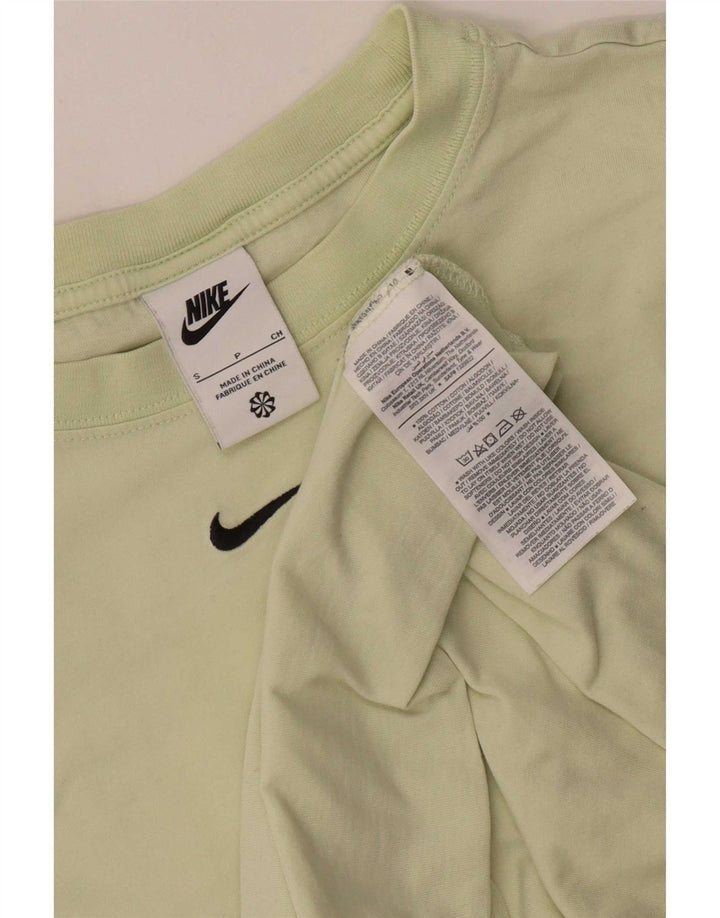 Nike Herren T-Shirt Top Small Grüne Baumwolle