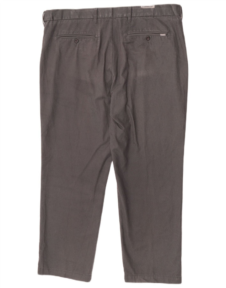 Marks & Spencer Herren-Anzughose in normaler Passform, W42, L29, graue Nadelstreifen
