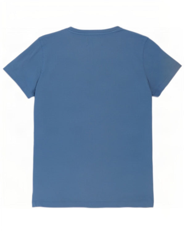 Calvin Klein Jeans Herren-T-Shirt mit Grafik, mittelblaue Baumwolle
