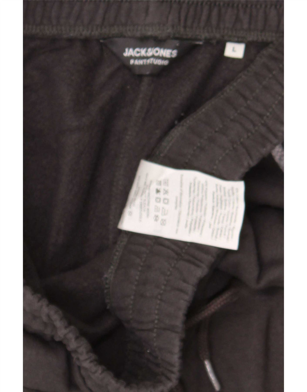Jack & Jones Herren-Sportshorts, groß, aus schwarzer Baumwolle