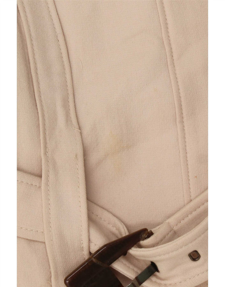 Zara Damen Mantel UK 12 Mittelbeige Wolle