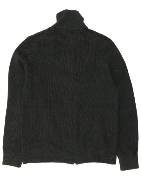 Marks & Spencer Herren-Strickjacke aus mittelgrüner Baumwolle
