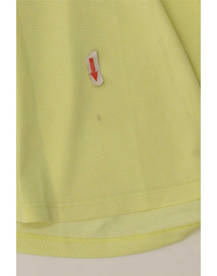 Adidas Damen Weste Top UK 14 Large Gelb Polyester