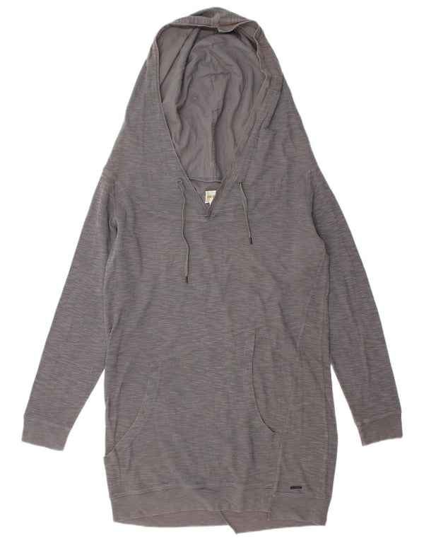 Diesel Damen Langarm-Kapuzenkleid UK 14 Mittelgrau