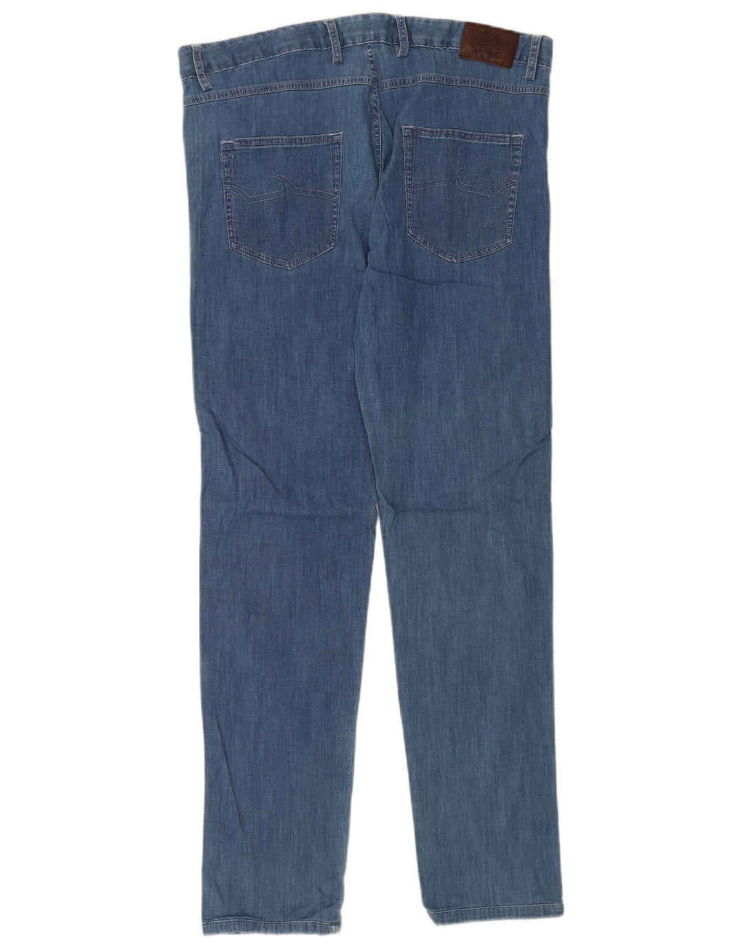 Paul & Shark Herren Stretch Straight Jeans W38 L33 Blaue Baumwolle