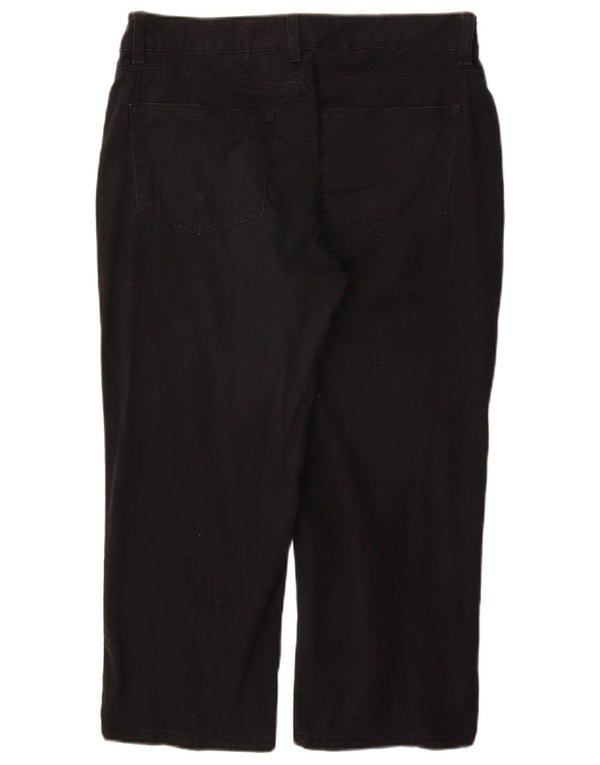 LEE Damen-Caprihose mit klassischer Passform, W32, L22, Schwarz