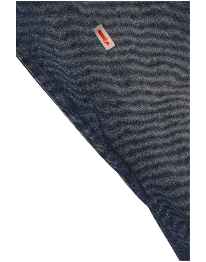 Armani Herren Regular Fit Straight Jeans W35 L30 Blaue Baumwolle