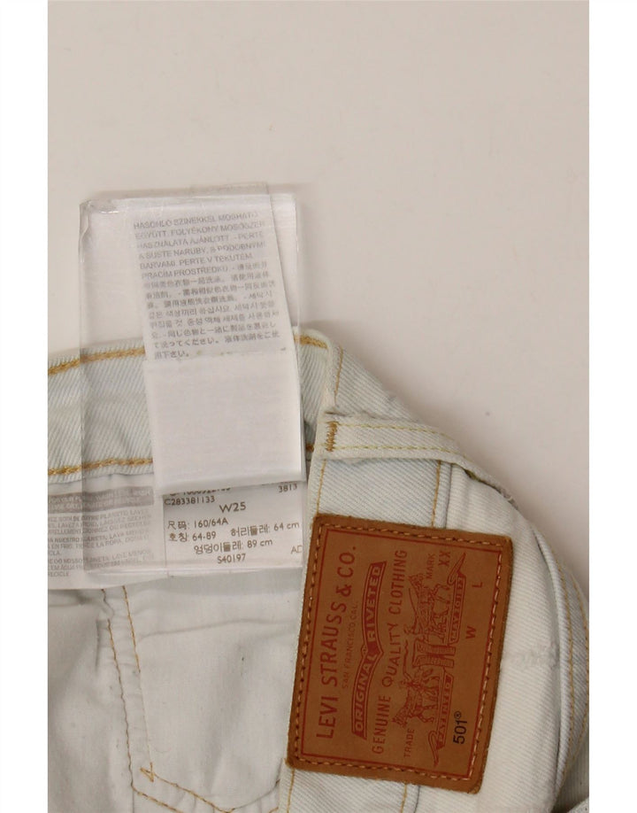 Levi's Damen 501 Denim Shorts W25 XS Blaue Baumwolle