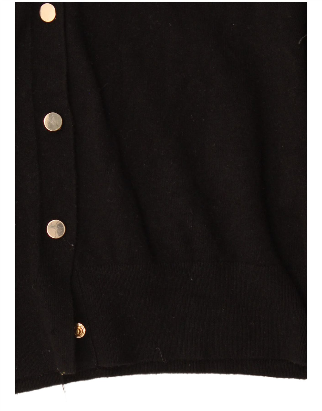 Zara Damen-Cardigan-Pullover UK 10 Kleine schwarze Viskose