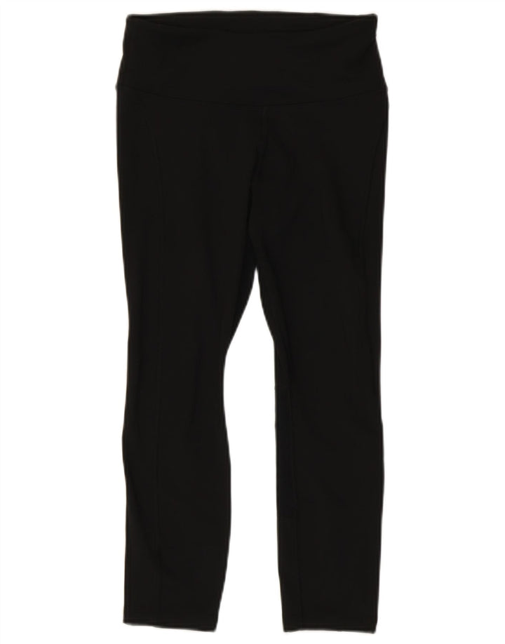 NIKE Womens Dri Fit Capri Leggings UK 8 Small  Black