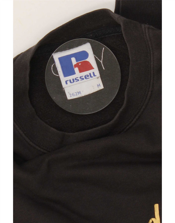 Russell Athletic Herren-Sweatshirt mit Grafik, mittlere schwarze Baumwolle