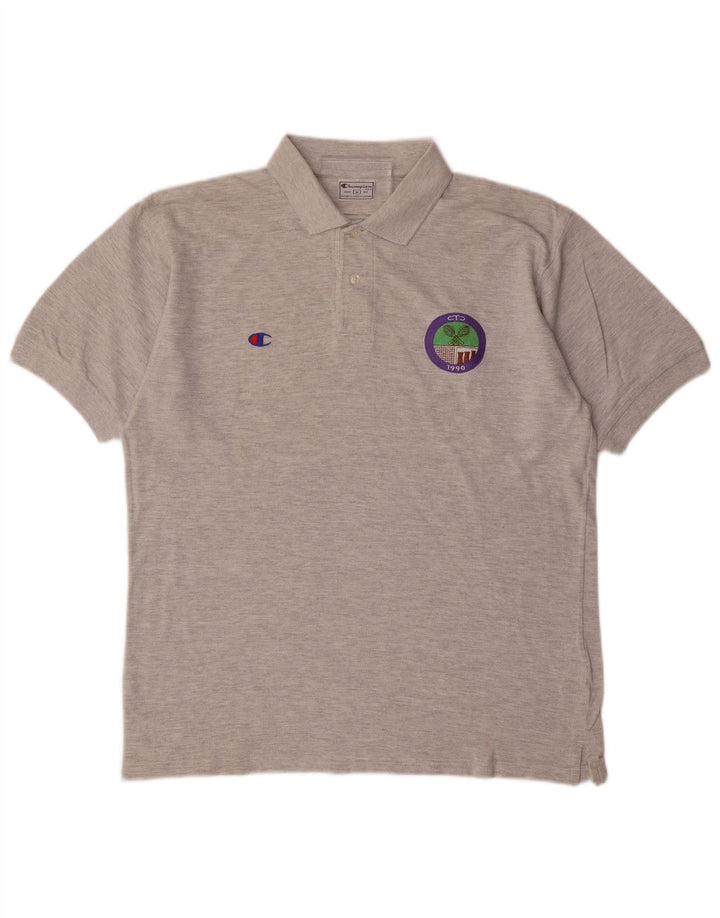 CHAMPION Herren Poloshirt Mittelgrau