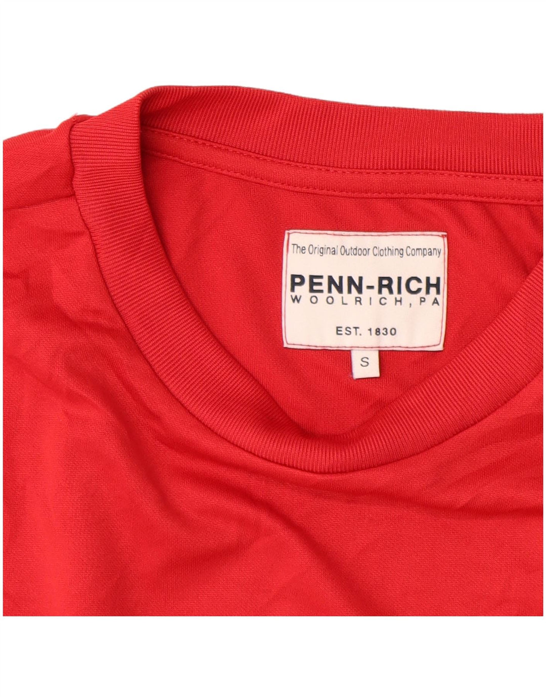 PENN-RICH Damen T-Shirt Top UK 10 Small Rot Polyester