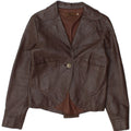 Vintage Damen Lederjacke IT 44 Mittelbraunes Leder