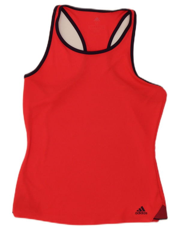 Adidas Damen Weste Top UK 12/14 Medium Rot