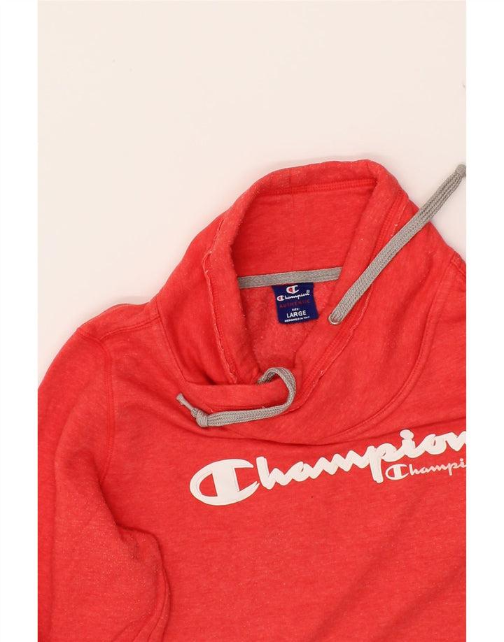 CHAMPION Womens Graphic Sweatshirt Jumper UK 16 Large Red Cotton Vintage Champion and Second-Hand Champion from Messina Hembry 