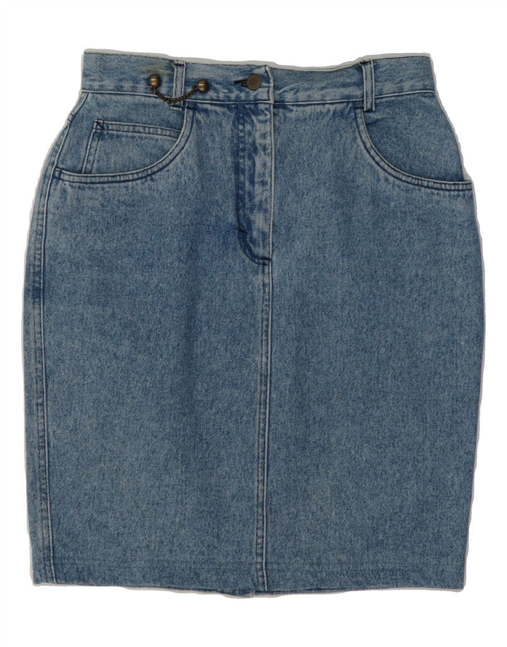 PRISMA Womens Denim Skirt UK 14 Medium W28  Blue Cotton Vintage Prisma and Second-Hand Prisma from Messina Hembry 