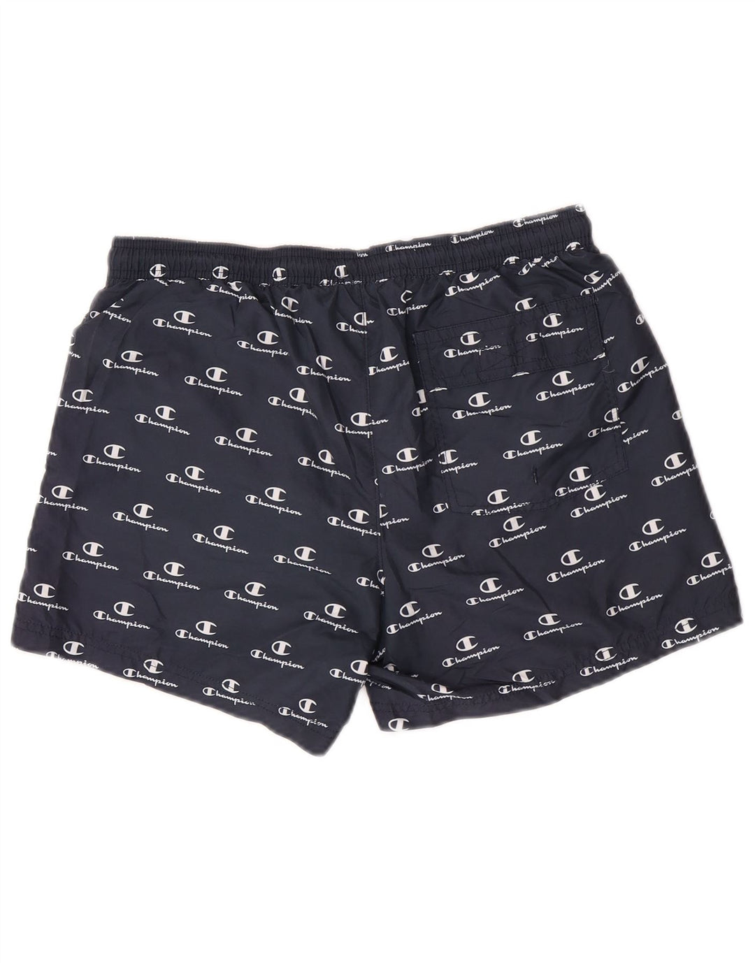 Champion Herren-Badeshorts mit Grafik, mittelgroß, Marineblau, Polyester