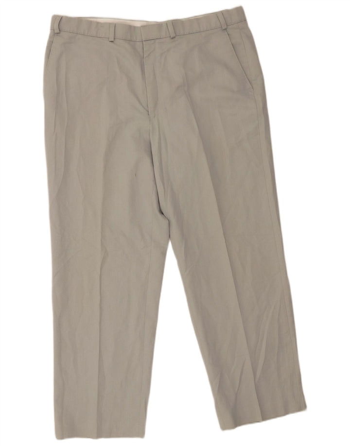 Gerade Herren-Chinohose von Marks & Spencer, W38, L29, Grau, Polyester