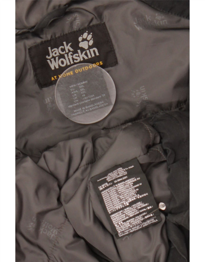 Jack Wolfskin Herren-Windbreakerjacke mit Kapuze, UK 48, 2XL, Schwarz, Polyester