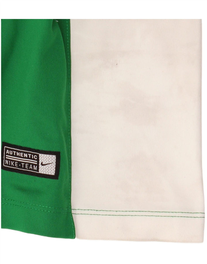 NIKE Herren Dri Fit Top Langarm XL Grün Colourblock Polyester