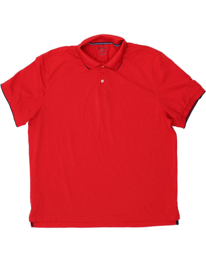 IZOD Mens Polo Shirt 2XL Red Vintage Izod and Second-Hand Izod from Messina Hembry 