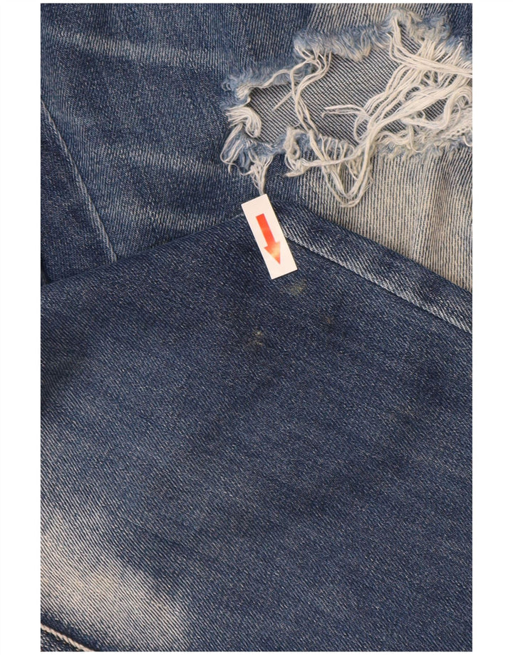 Replay Damen Katewin Distressed Slim Jeans W32 L32 Blaue Baumwolle