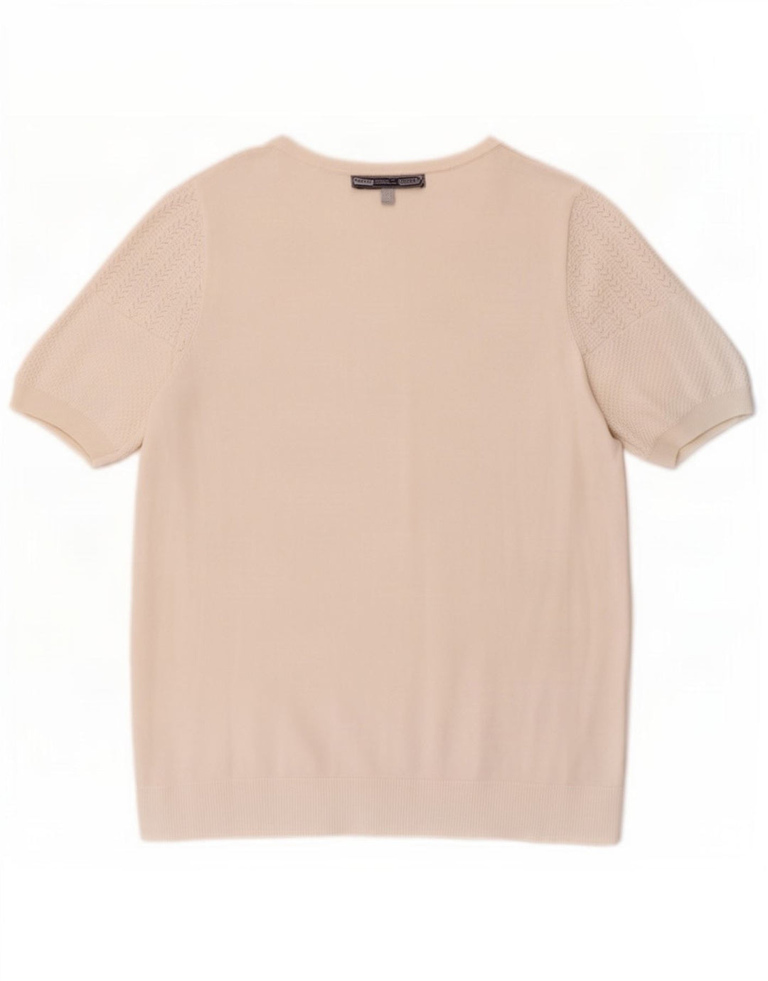 Crew Clothing Damen T-Shirt Top UK 12 Mittelweiße Viskose