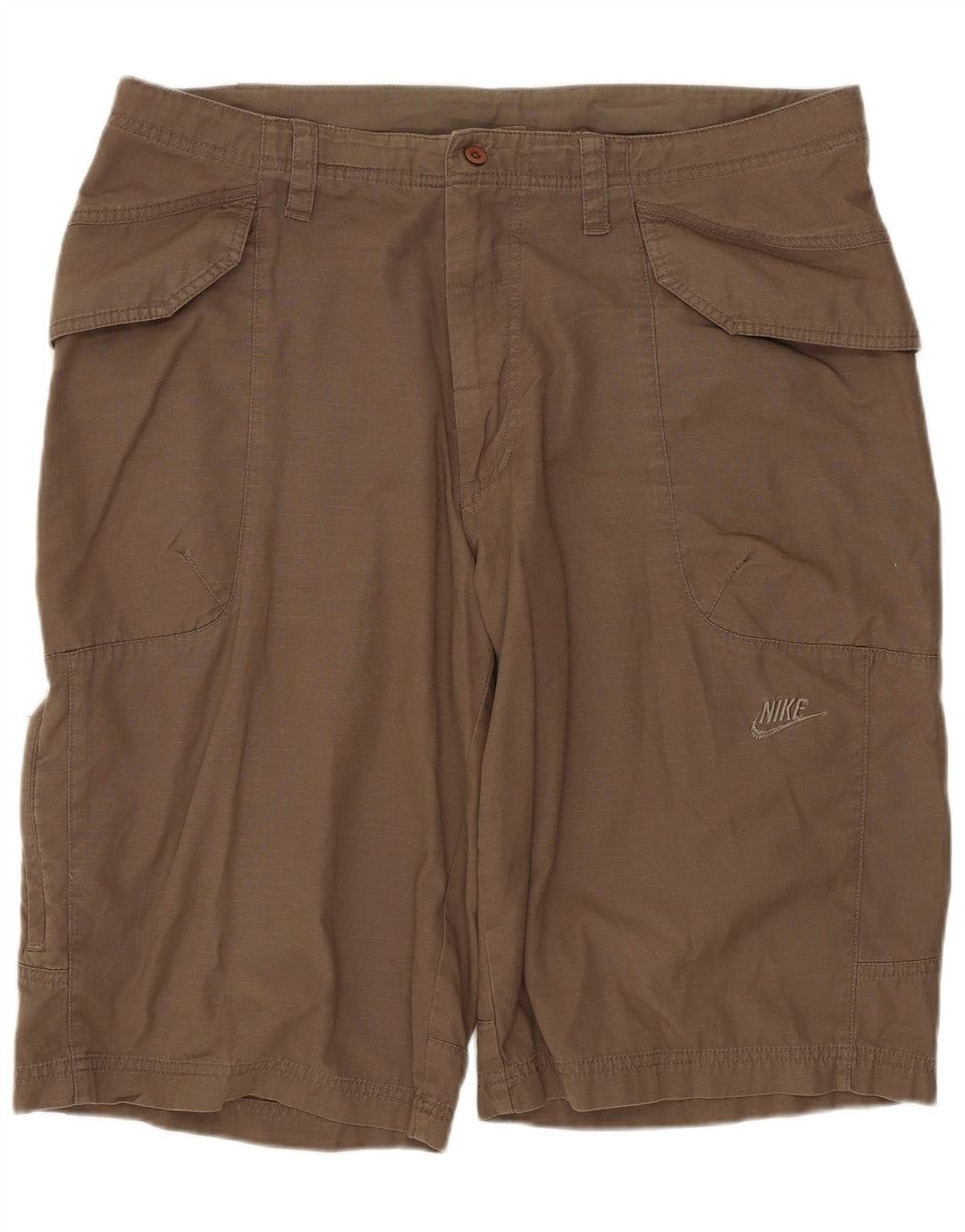 NIKE Herren Cargo Shorts W38 XL Braune Baumwolle