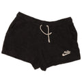 NIKE Damen Sportshorts UK 16 Large Graue Baumwolle