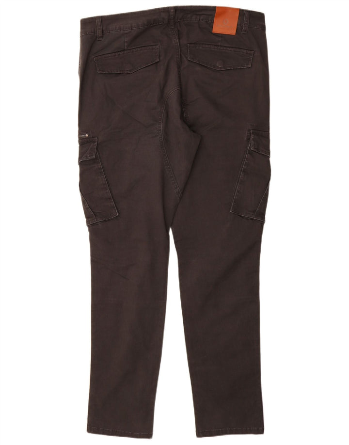 ON SPIRIT Herren Slim Cargohose W34 L31 Grau