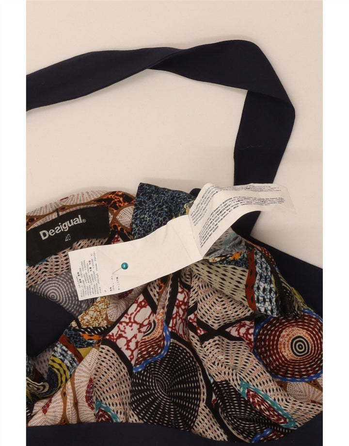 Desigual Damen Haremshose mit abstraktem Muster EU 40 Medium W30 L31 Multic