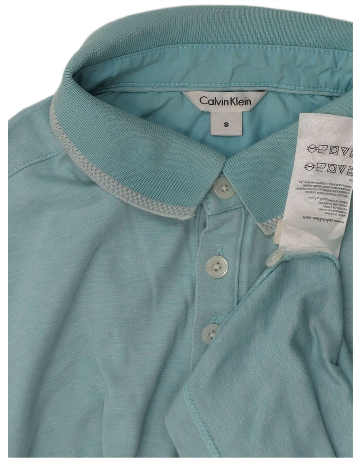 CALVIN KLEIN Herren Poloshirt Small Blau Baumwolle