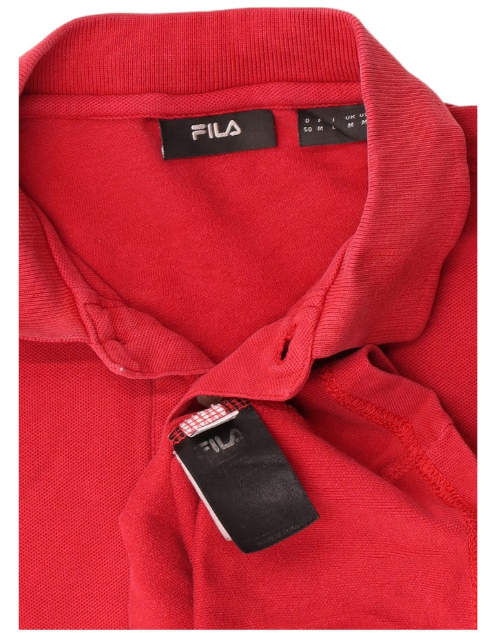 Fila Herren Poloshirt Mittelrote Baumwolle