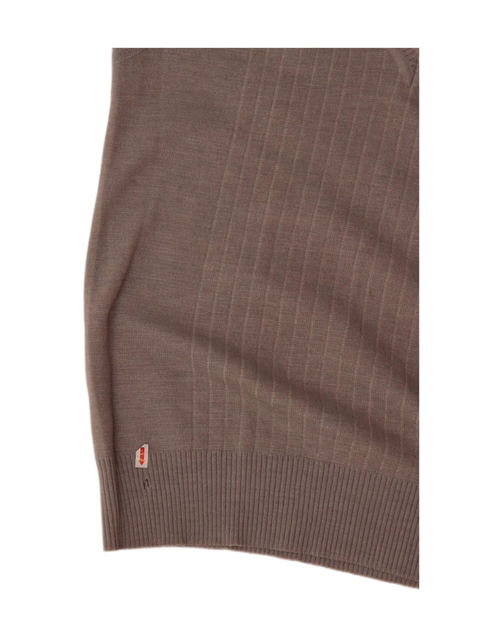 VINTAGE Mens Vest Tank Top Small Grey Polyacrylic Vintage Vintage and Second-Hand Vintage from Messina Hembry 