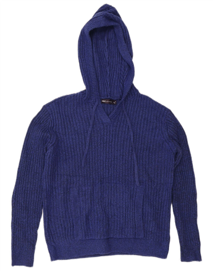 Marks & Spencer Damen-Pullover mit Kapuze, Gr. 14, mittleres Marineblau