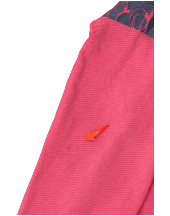 DIADORA Damen-Trainingsanzugoberteil mit Grafik, Gr. 10, Größe S, Rosa, Farbblock