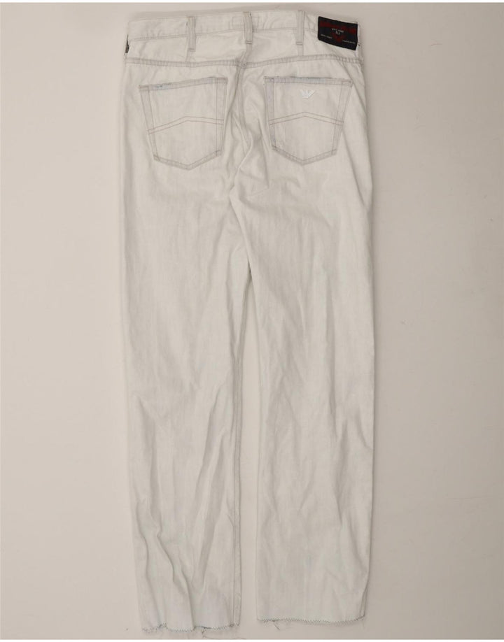 ARMANI Mens Slim Jeans W34 L33 White Cotton Vintage Armani and Second-Hand Armani from Messina Hembry 