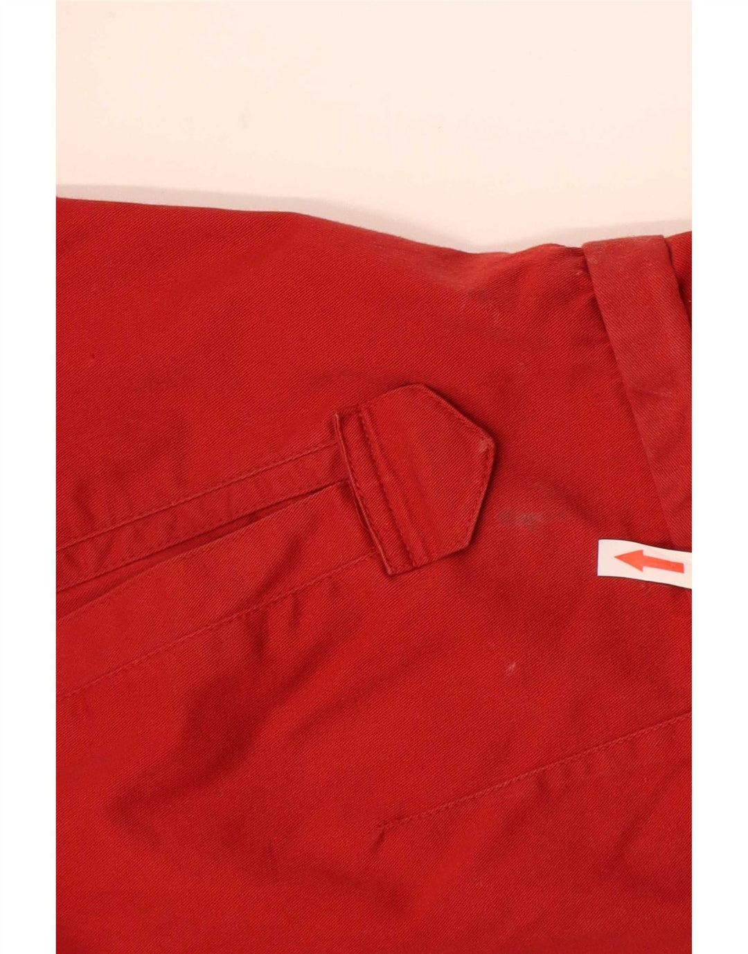 Coast Guard Herren-Bomberjacke mit Kapuze, UK 38, mittelrote Colourblock-Baumwolle